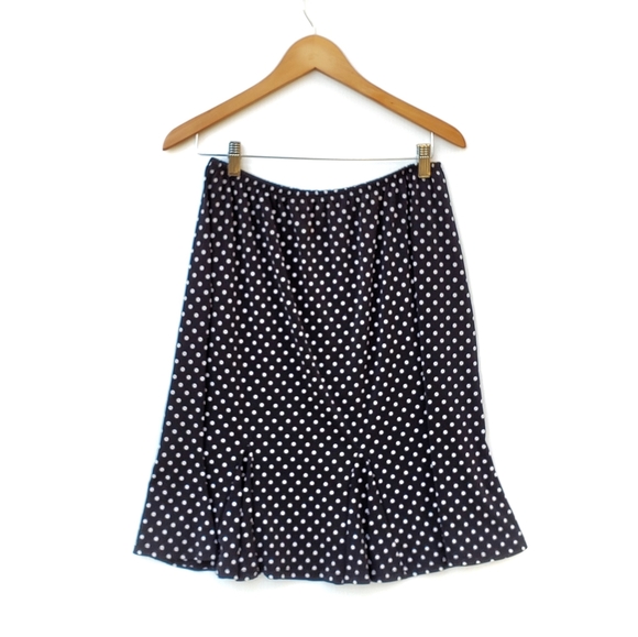 💓SOLD💓RONNI NICOLE Polka Dot Godet Pleat Skirt - Picture 8 of 14